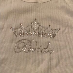 Bride tank top